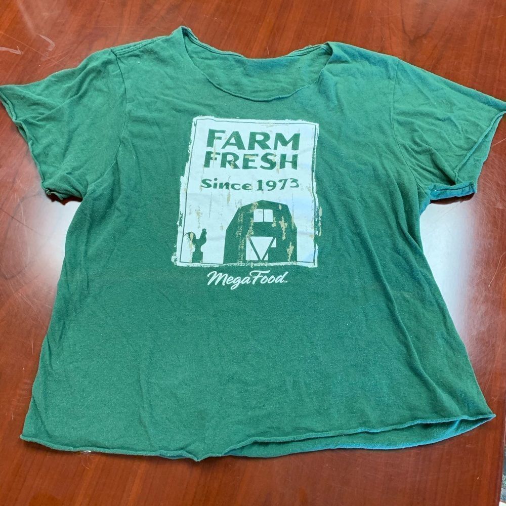Vintage Mega Food Farm Fresh Worn T-Shirt sz M